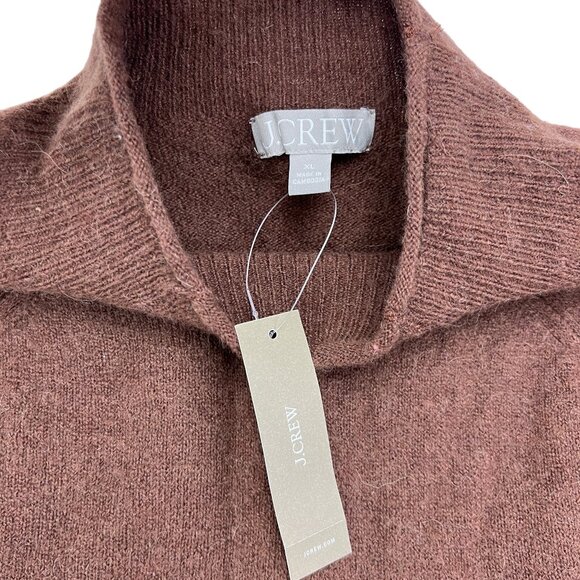J Crew Rollneck NWT Brown Wool/Alpaca Long Sleeve Sweater Size XL - Picture 3 of 11